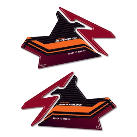 Protezioni laterali Adesivi 3D moto compatibili con KTM 1390 Super Duke R 2024