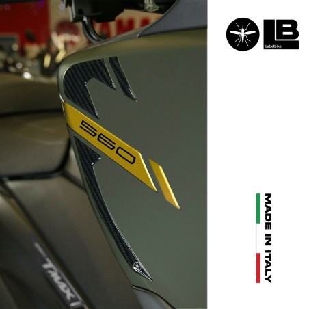 2 ADESIVI gel 3D PARASPIGOLI CARENE scooter compatibili YAMAHA TMAX 560 2020-21