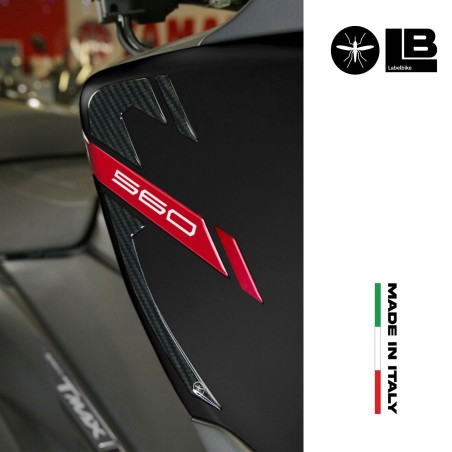 2 ADESIVI gel 3D PARASPIGOLI CARENE scooter compatibili YAMAHA TMAX 560 2020-21