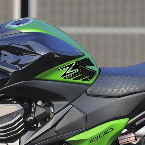 Adhesivos protectores laterales del depósito Z800 compatibles con motos Kawasaki de carbono