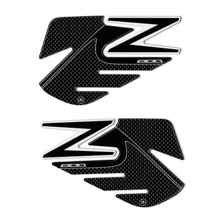 Adhesivos protectores laterales del depósito Z800 compatibles con motos Kawasaki de carbono