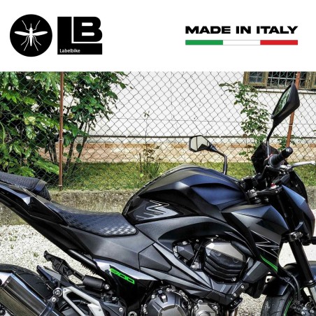 Adhesivos protectores laterales del depósito Z800 compatibles con motos Kawasaki de carbono