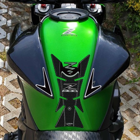Adhesivo Protector Depósito Moto 3D Compatible con Z800 Kawasaki Z 800 carbon