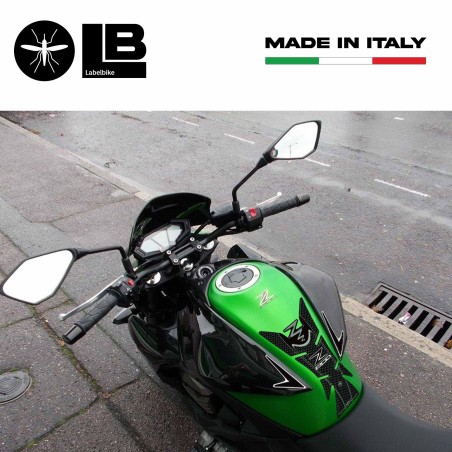 Adhesivo Protector Depósito Moto 3D Compatible con Z800 Kawasaki Z 800 carbon