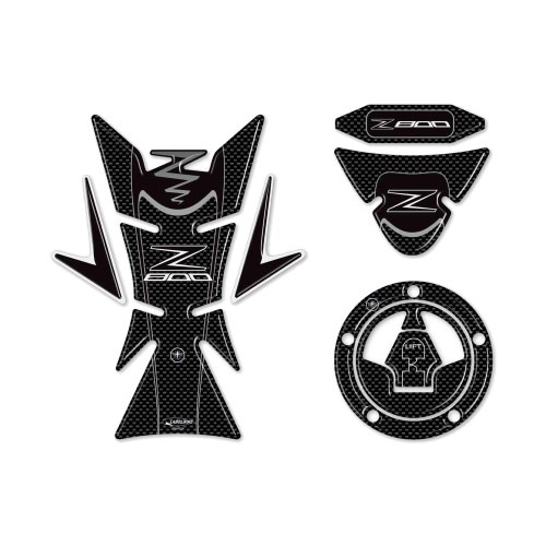 Kit Adesivi Resina Protezioni Carbonio compatibili per Moto Z800 Kawasaki Z 800