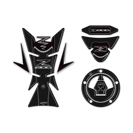 Kit Adesivi Resina Protezioni Carbonio compatibili per Moto Z800 Kawasaki Z 800