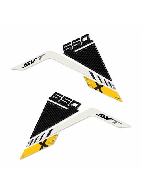 Pegatinas 3D Protectores laterales de depósito compatibles con QJ Motor SVT 650 X 2