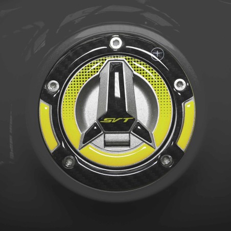 Adesivo 3D Protezione Tappo Serbatoio moto compatibile con QJ Motor SVT 650 X