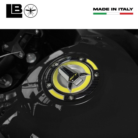 Adesivo 3D Protezione Tappo Serbatoio moto compatibile con QJ Motor SVT 650 X