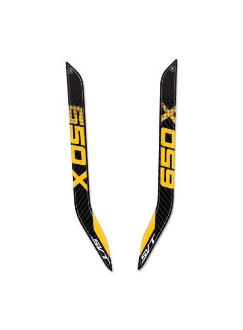 Pegatinas 3D Asideros Pasajero compatibles con QJ Motor SVT 650 X 2