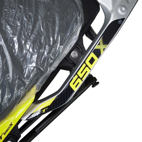 Adesivi 3D Protezioni maniglie passeggero compatibili con QJ Motor SVT 650 X