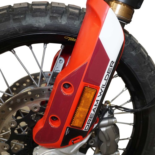 Adesivi 3D Protezione parasteli parafango compatibili con Ducati DesertX Rally