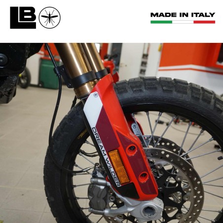 Adesivi 3D Protezione parasteli parafango compatibili con Ducati DesertX Rally