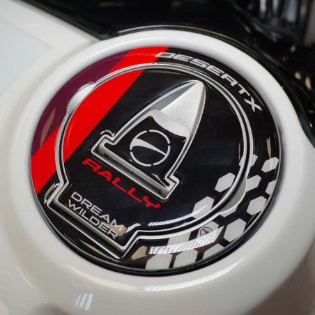 Adhesivo protector tapa depósito moto 3D compatible con Ducati DesertX Rally