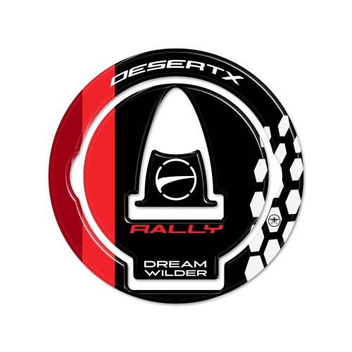 Sticker 3D Tank cap protección moto compatible con Ducati DesertX Rally 2