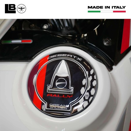 Adhesivo protector tapa depósito moto 3D compatible con Ducati DesertX Rally