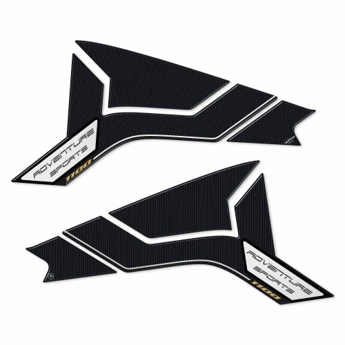2 PROTEZIONI 3D LATERALI MOTO compatibili HONDA AFRICA TWIN ADVENTURE 1100 black