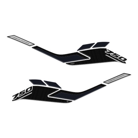 Adesivi 3D Protezioni Boomerang laterali compatibili con Honda Forza 750 2021-23