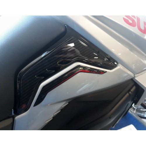 Adesivi Protezioni laterali moto compatibili con Suzuki Katana 2019-23 Rosso