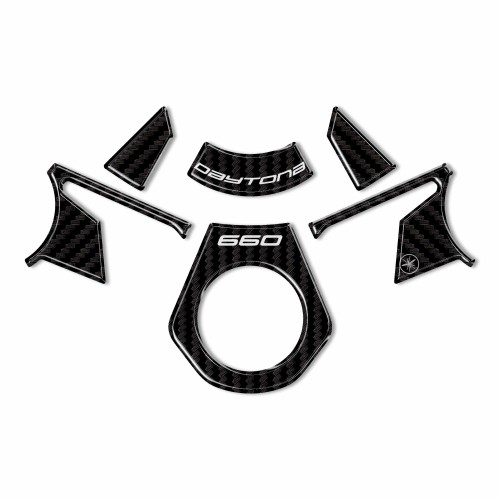 Placa adhesiva 3D horquilla de dirección moto compatible con Triumph Daytona 660 2024 2