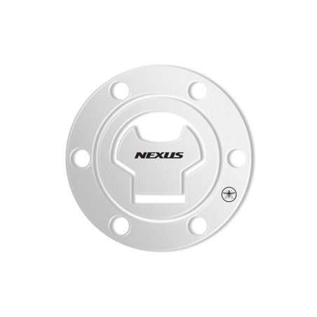 PEGATINAS 3D PLATA TAPÓN PROTECCIÓN DEPÓSITO para Scooter GILERA NEXUS desde 2008