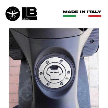 PEGATINAS 3D PLATA TAPÓN PROTECCIÓN DEPÓSITO para Scooter GILERA NEXUS desde 2008