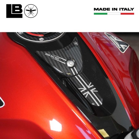 Adesivo 3D Sopraserbatoio protezione compatibile con Triumph Daytona 660 2024