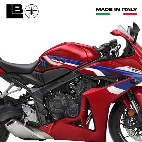 Adesivi 3D compatibili con Honda CBR 650 R 2024 protezioni laterali serbatoio