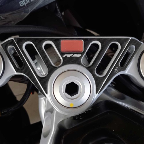 Adesivo 3D Piastra Forcella Sterzo moto compatibile con Aprilia RS 457 2024