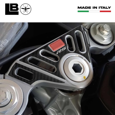 Adesivo 3D Piastra Forcella Sterzo moto compatibile con Aprilia RS 457 2024