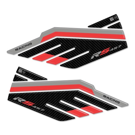 Adesivi 3D Protezioni Laterali Serbatoio compatibili con Aprilia RS 457 2024