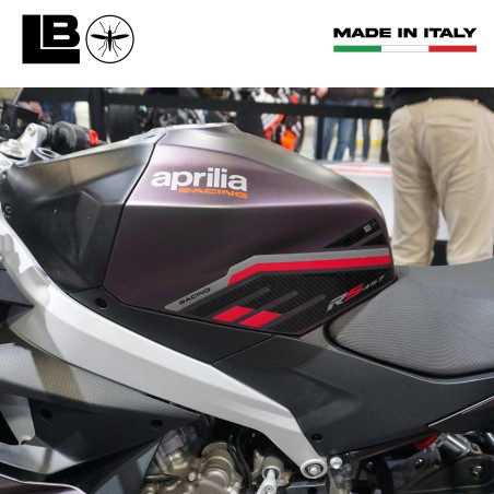 Adesivi 3D Protezioni Laterali Serbatoio compatibili con Aprilia RS 457 2024
