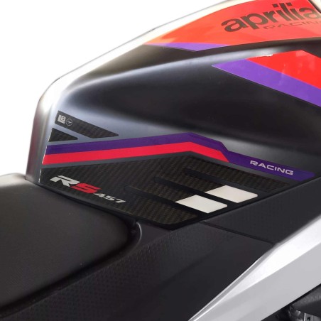 Adesivi 3D Protezioni Laterali Serbatoio compatibili con Aprilia RS 457 2024