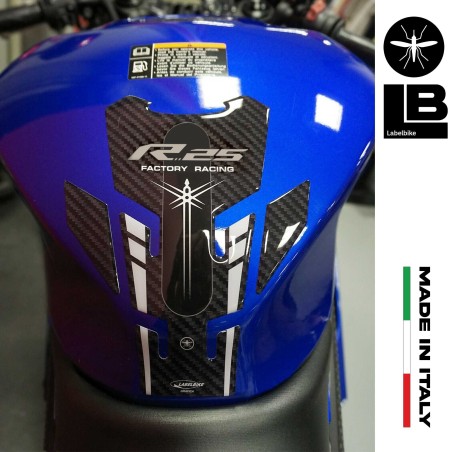 Adhesivo para depósito de resina 3D para motocicleta compatible con Yamaha YZF R25 2019-2023