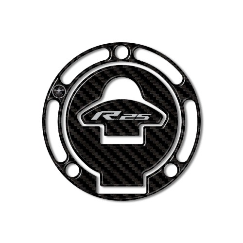 Adhesivo de protección para tapa de combustible de motocicleta 3D compatible con Yamaha YZF R25 2019-2023