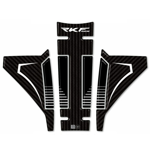 Paraserbatoio Adesivo resina 3D moto compatibile con Keeway RKF 125 2021-2024