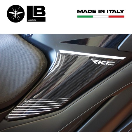 Adesivi 3D Protezioni laterali serbatoio moto compatibile con Keeway RKF 125