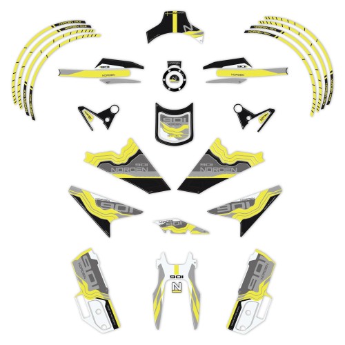 Kit de pegatinas 3D Protecciones de moto compatibles con Husqvarna Norden 901 2024