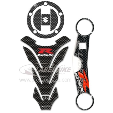 kit ADESIVI 3D PROTEZIONI GSX-R compatibili per MOTO SUZUKI 1000 GSXR 2003-2004