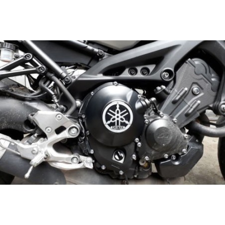 ADESIVO in RESINA 3D ARGENTO PROTEZIONE CARTER XSR900 VARIATORE YAMAHA XSR 900