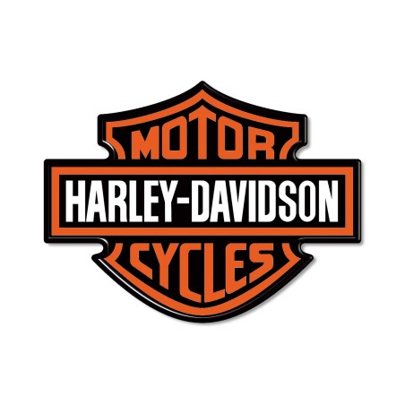 PEGATINA DE RESINA 3D EMBLEMA DEL LOGOTIPO PARA DEPÓSITO DE MOTO HARLEY DAVIDSON CUSTOM 95x70