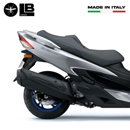 2 ADESIVI in Resina 3D COPPIA SCRITTA BURGMAN 250-400-650 per Scooter SUZUKI New