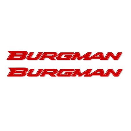Adesivi 3D scritte Burgman scooter compatibili con Suzuki Burgman 250-400-650