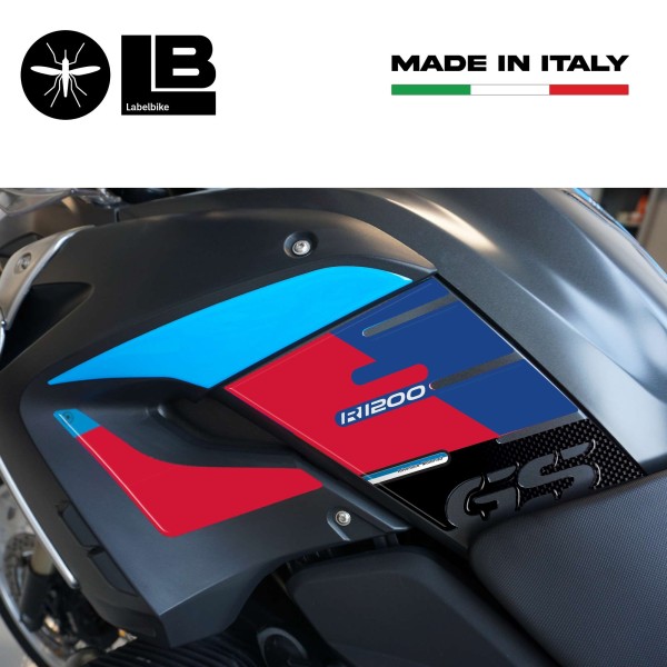 ADESIVI 3D PROTEZIONI LATERALI MOTO compatibili con BMW 1200 GS R1200 2008-2012