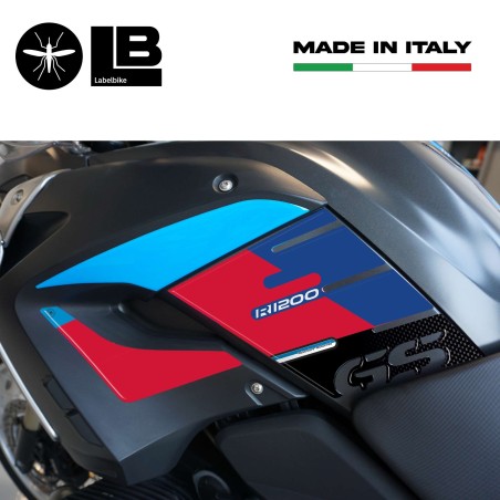ADESIVI 3D PROTEZIONI LATERALI MOTO compatibili con BMW 1200 GS R1200 2008-2012