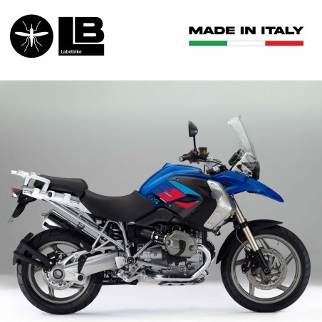 ADESIVI 3D PROTEZIONI LATERALI MOTO compatibili con BMW 1200 GS R1200 2008-2012