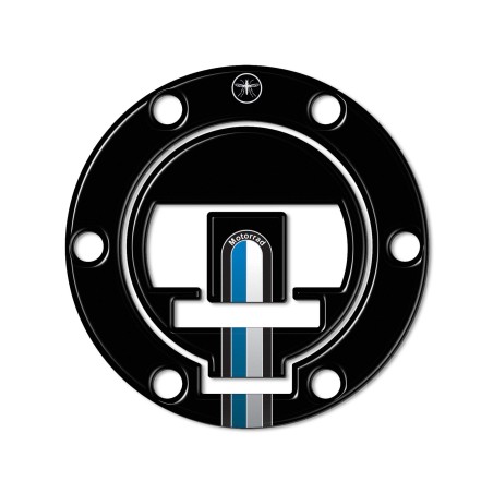 Adesivo 3D protezione tappo moto CON CHIAVE compatibile con BMW 2013 - 2022 Nero