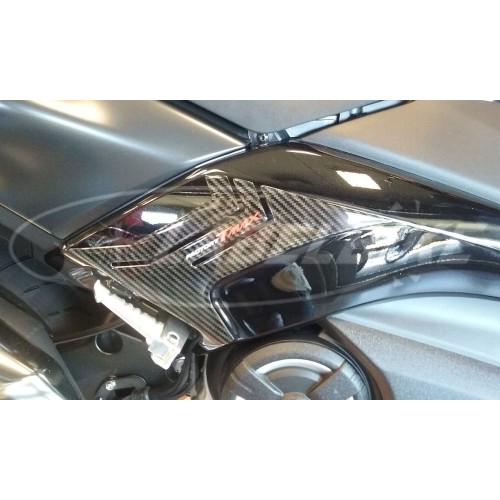 2 PEGATINAS DE GEL para protección de PIES DEL PASAJERO compatibles para YAMAHA TMAX 530 2017-2020