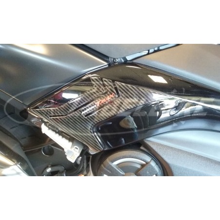 2 PEGATINAS DE GEL para protección de PIES DEL PASAJERO compatibles para YAMAHA TMAX 530 2017-2020
