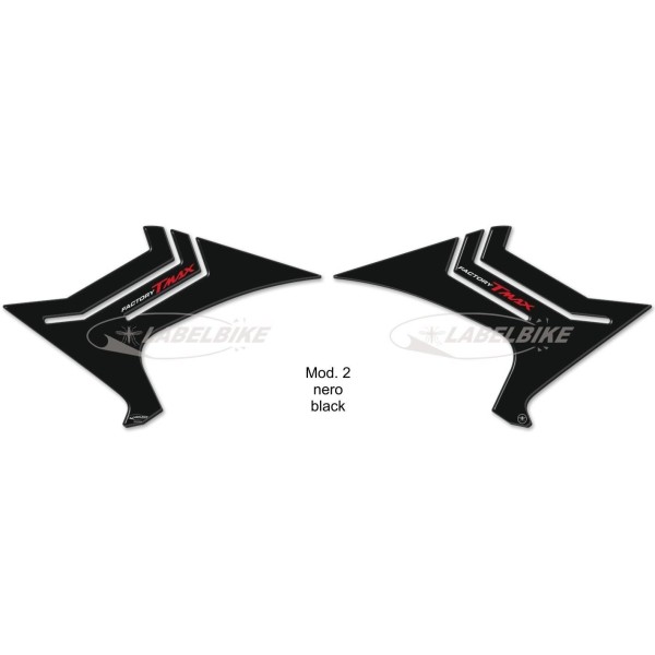2 PEGATINAS DE GEL para protección de PIES DEL PASAJERO compatibles para YAMAHA TMAX 530 2017-2020